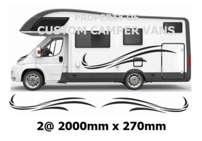 (Nr. 965) WOHNMOBIL GRAFIK AUFKLEBER AUFKLEBER CAMPER VAN WOHNWAGEN UNIVERSAL PASSEND