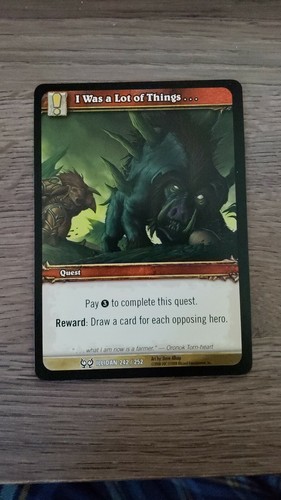 World of Warcraft WoW TCG The Hunt for Illidan Cards /252 - YOU PICK - Picture 61 of 61