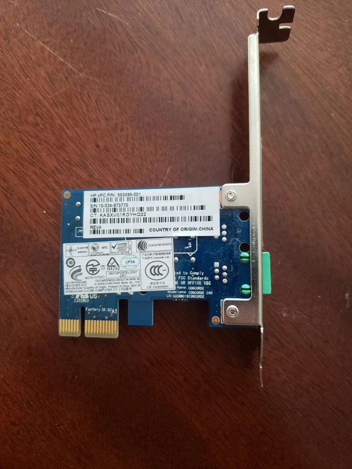 LSI ANATEL 2264-07-4259 INTERNAL PCI-E 56K INTERNAL MODEM NETWORK CARD - Image 2 of 4