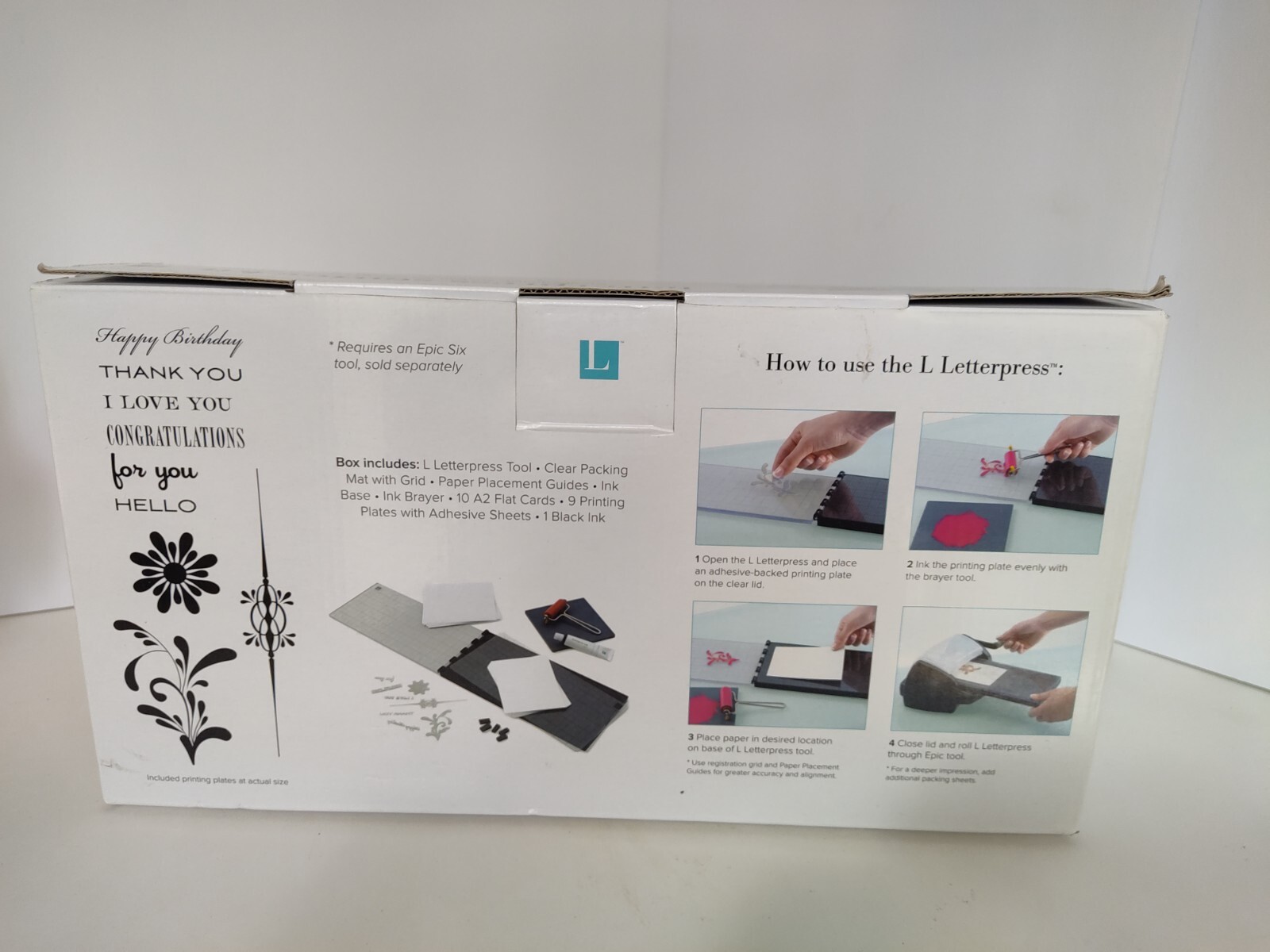 QuicKutz Lifestyle Crafts Letterpress Starter Kit eBay