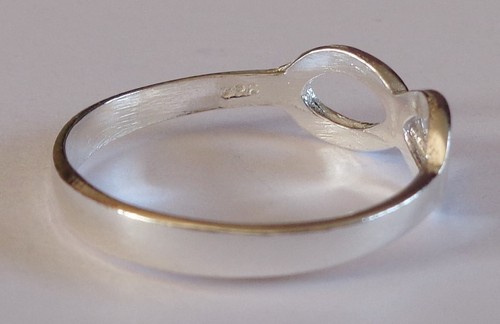 ANELLO SIMBOLO 'INFINITO' ARGENTO STERLING 925 MASSICCIO - Foto 2 di 3