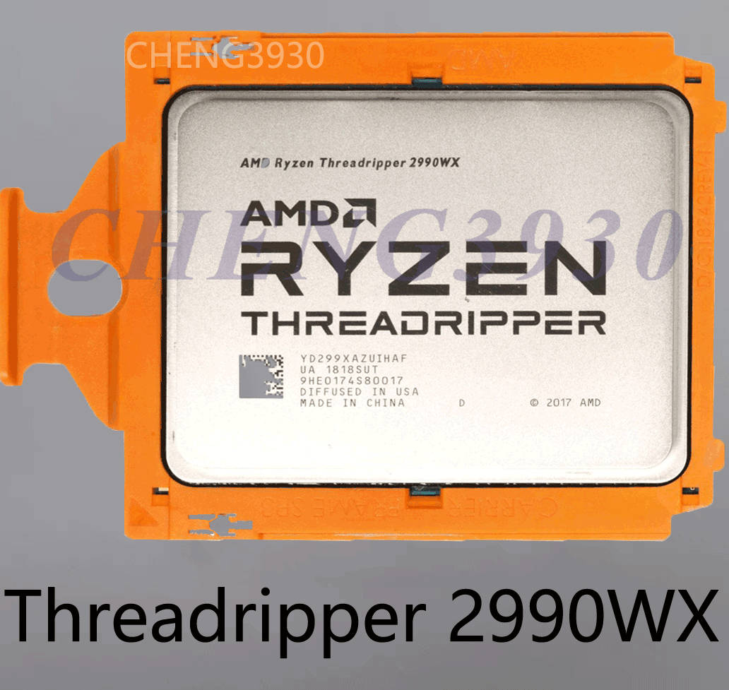 AMD Ryzen Threadripper 2990wx CPU 3.00ghz 32 cores 64 threads 250w