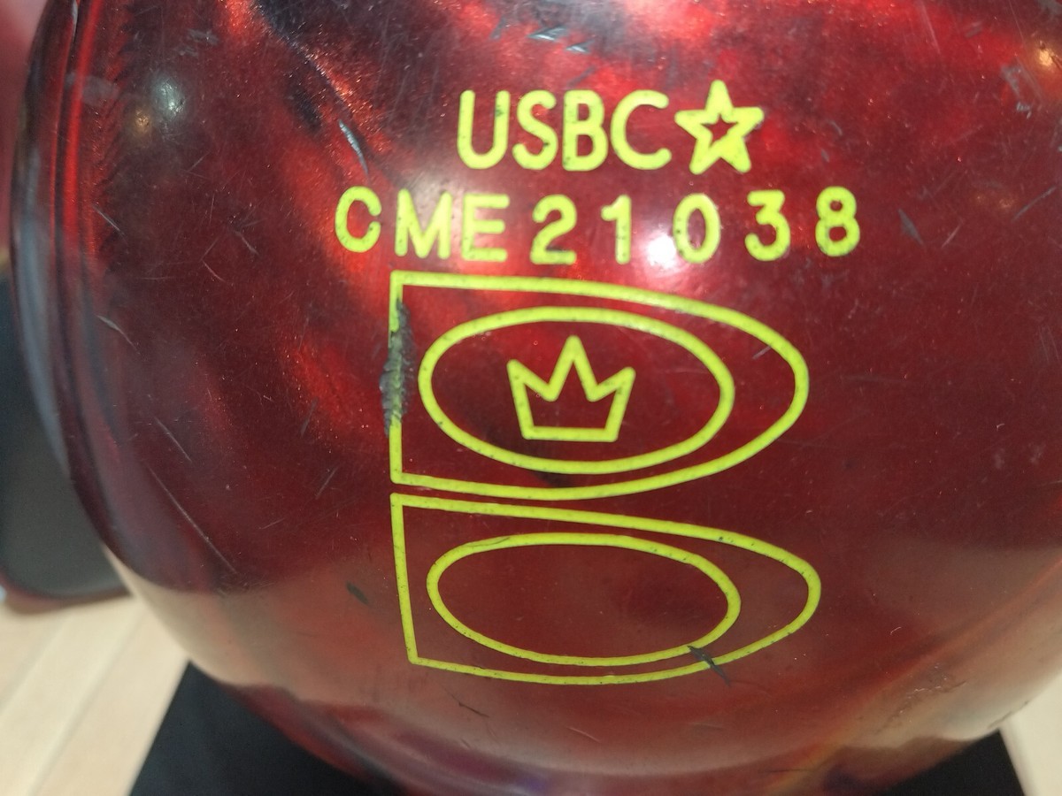 Brunswick Rhino Pearl Bowling Ball 10 lb. Red Black Swirl Marbled