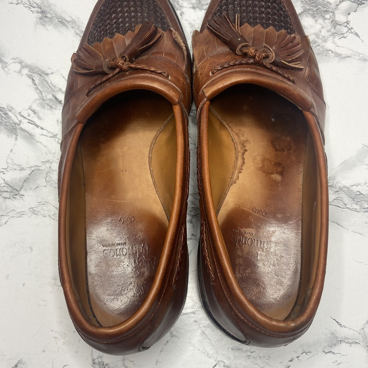 Allen Edmonds Cody Loafer Mens 9.5 D Wide Brown Leather  display picture 2
