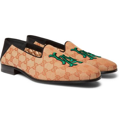 Gucci La Dodgers Collapsible Heel Baseball Monogrammed GG  display picture 2