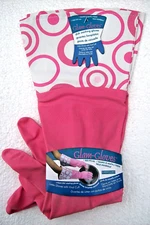 EVRIHOLDER Glam Gloves Latex  Dishwashing Cleaning Gardening Gloves~ PINK~SEALED