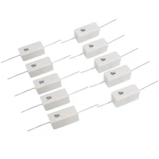 US Stock 10pcs 250 ohm 250RΩJ 5 watt Axial Ceramic Cement Power Resistor 5W