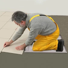 28"x8" Stainless Steel Concrete Slider Knee Boards Pair Sliding Boards with Pads