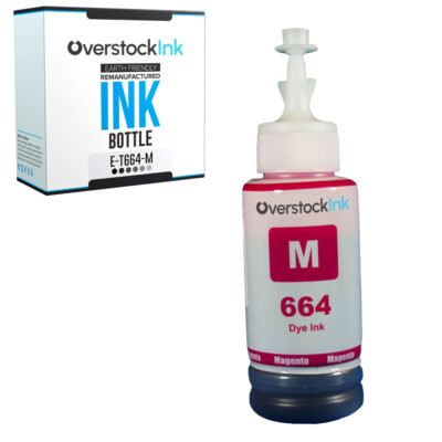 OSI Compatible Epson 664 Magenta Ink Bottle for EcoTank L365 L382 L386 L455 L486