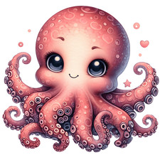 Wandtattoo Aufkleber Octopus Wandaufkleber 18X18 cm Groß