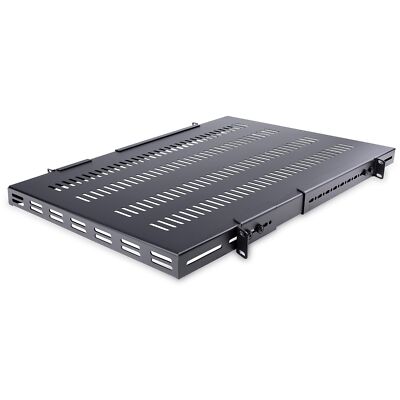 StarTech.com 1U Adjustable Mounting Depth Vented Rack Mount Shelf - Heavy Duty