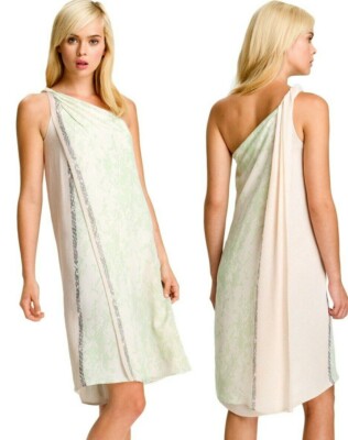 dvf one shoulder dress