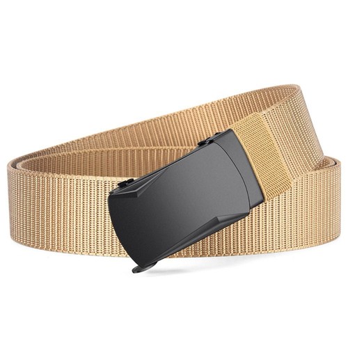Casual Men Business Belt Durable Metal Automatic Buckle Waistband - Picture 4 of 18