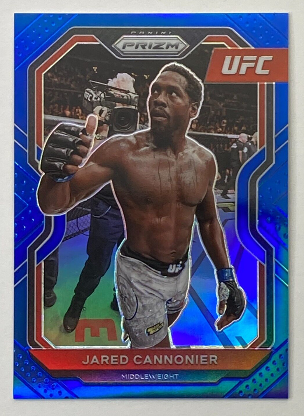 2021 Panini Prizm UFC Blue Prizm /199 Jared Cannonier #44