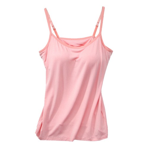 Women's Tank Tops Adjustable/Slim Strap Camisole With Built in Shelf Bra Vest AU - Picture 11 of 16