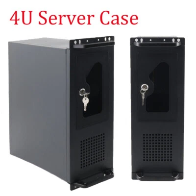 MARKENLOS Rack Server Gehäuse 4U / 4HE PC Gehäuse ATX/M-ATX Desktop Gehäuse DE