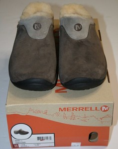 merrell shearling clogs