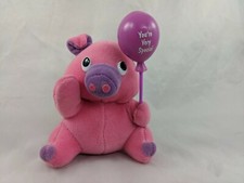 Russ Pink Pig Plush 5 Inch You're Very Special Balloon Stuffed Animal Toy