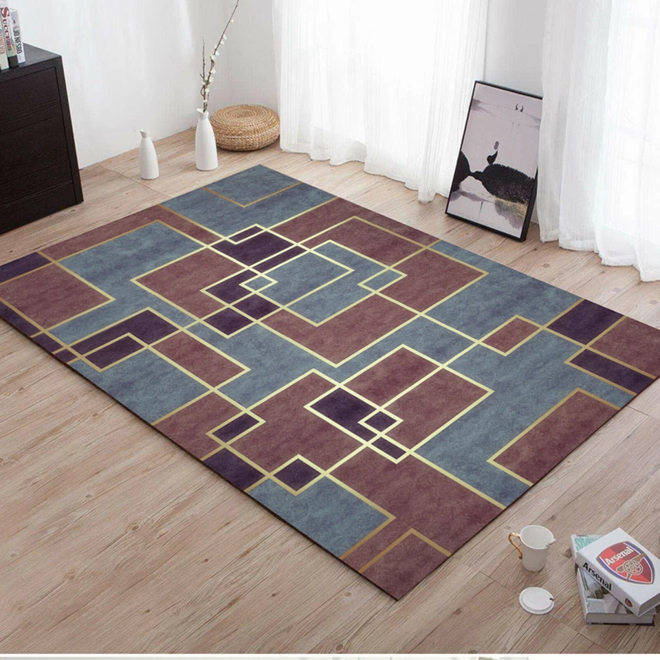 3D Red Square ZHUA1426 Game Non Slip Rug Mat Photo Carpet Zoe - Image 2 of 4