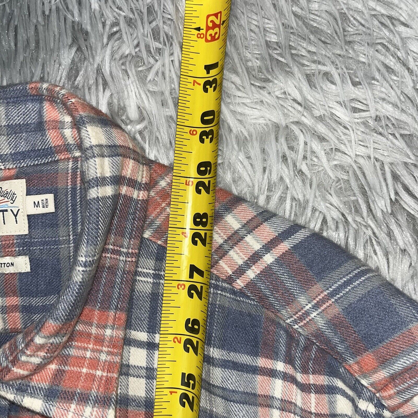 New Faherty Organic Cotton Stretch Seaview Plaid MWF2017 Flannel Button ...