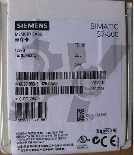 NEW One Siemens MEMORY CARD 128K 6ES7 953-8LG30-0AA0 6ES7953-8LG30-0AA0