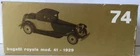 Manual and box RIO 74 - Bugatti - Royale type 41 coupe