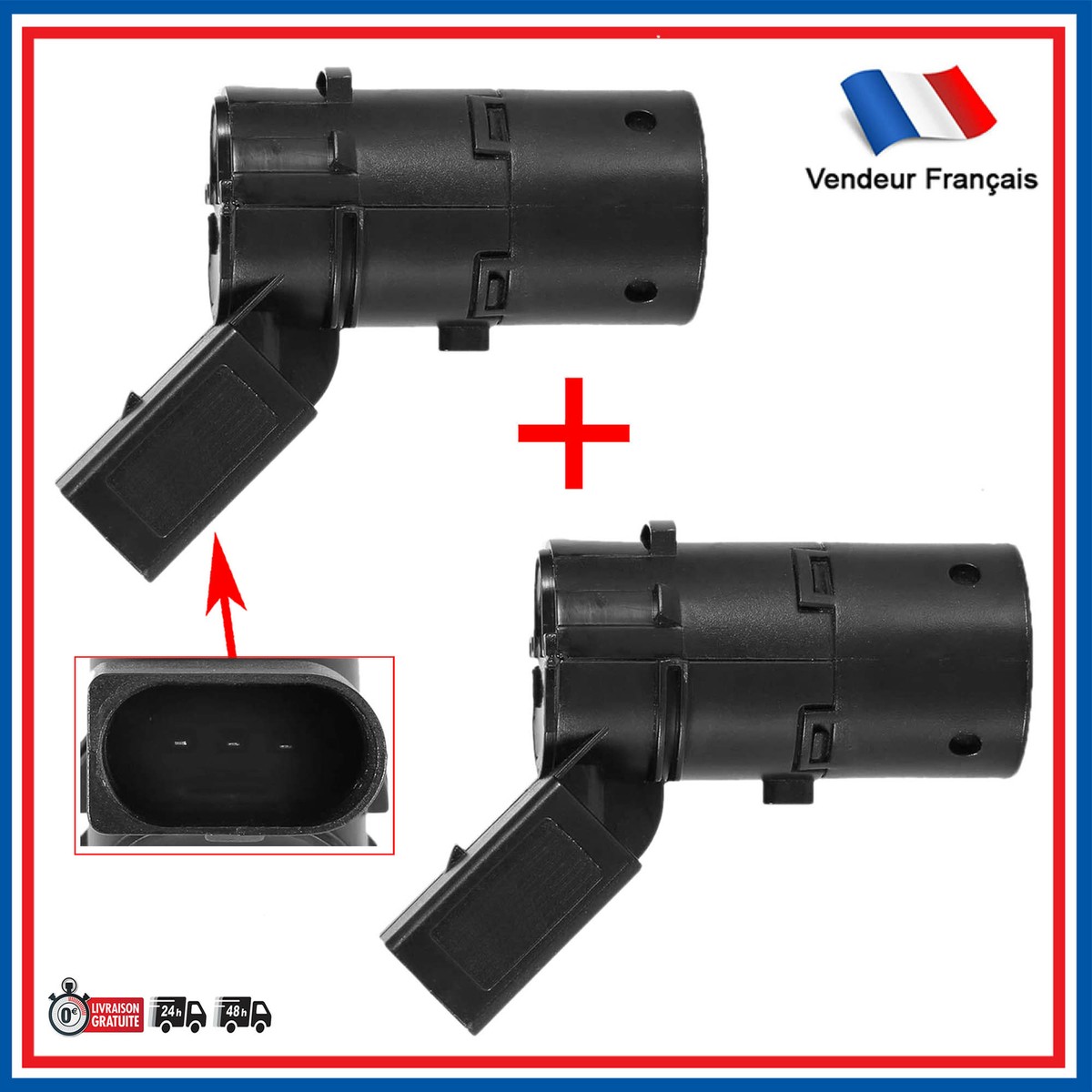 Radar De Recul Avant Et Arrière Le Radar De Recul Steelmate, Avec Ses 4