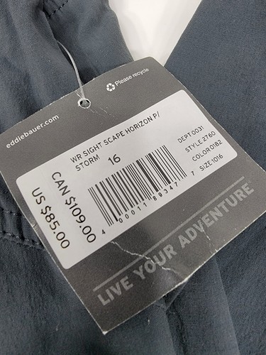 NEU Eddie Bauer leicht kurvige Jogginghose Damen 16 Sightscape Horizon neu mit Etikett grau - Bild 3 von 17