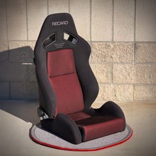 Recaro Sr-7 Gk100 Kamui Black Glass Mesh Red Sport Reclinable Seat Jdm