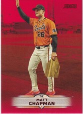 2025 Stadium Club #167 Matt Chapman Red Foil San Francisco Giants