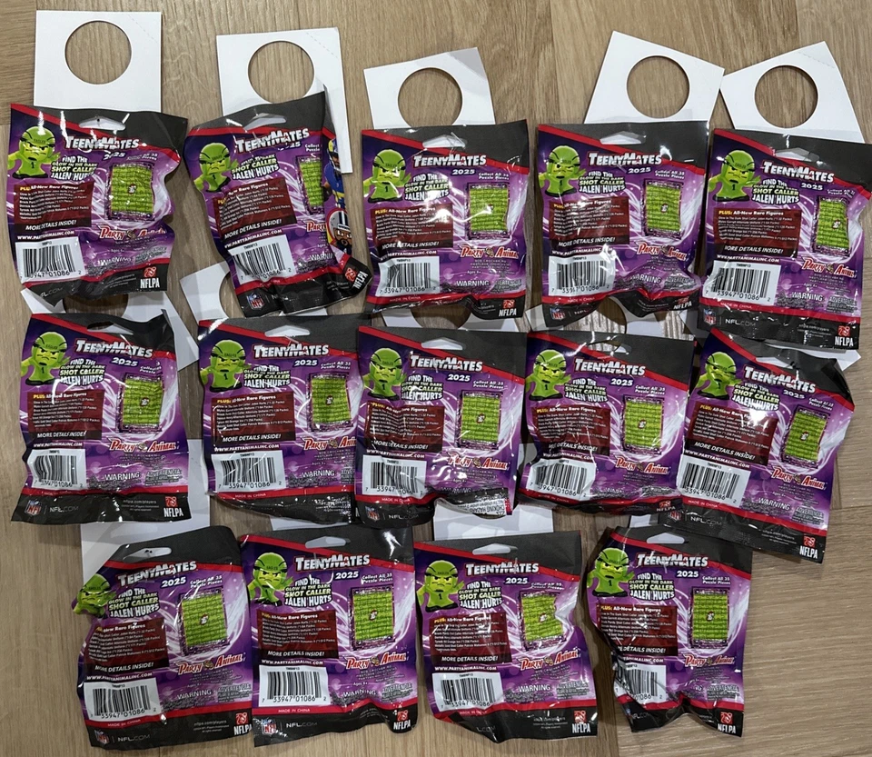 ¡NUEVO! (Lote de 12 Paquetes) Estatuillas Teenymates NFL Serie 13 Coleccionables 2025 Foto 2 de 4