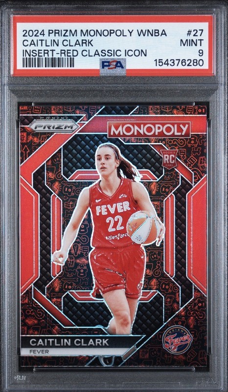 2024 Panini Prizm Monopoly WNBA Prizm Skills Caitlin Clark Red PSA 9 #WNBA27