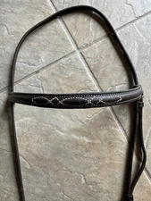 Leather Horse Size Browband And Noseband