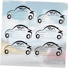 for Oil Change Sticker Static Cling, Clear Stickers 300 Pcs 4  x 2  Next