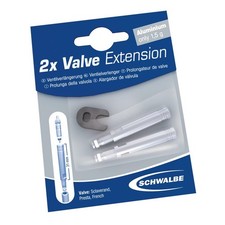 Schwalbe Valve Extension 65 mm Set of 2, Aluminium for Tubeless SW