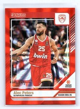Alec Peters 2024-25 Donruss EuroLeague #132 Orange Laser #/75
