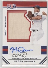 2017 Panini USA Baseball Stars & Stripes Bat 88/99 Hagen Danner #27 Auto 0g4