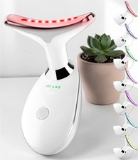 7 Color LED Red Light Therapy Face Massager Facial Skin Care Wand Neck Tool