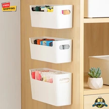 Handle Storage Basket Cabinet Door Seasoning Rack Wall-Mounted Box