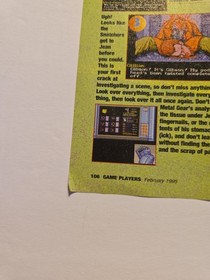​ULTRA RARE GRAIL! 1995 Snatcher Sega CD 6-Page Strategy Guide Intact Glue