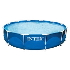 Intex 28210 Piscina Metal Frame Rotonda Famiglia 366x76cm senza Pompa Filtro