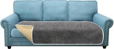 Granbest Non-Slip Sofa Seat Covers 3 Seater Thick Cover Sofa Protectors - GREY