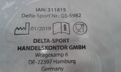 Delta Sport Getränkespender 4 L rmit Schraubdeckel Glas mit Zapfhahn 2091 Gramm