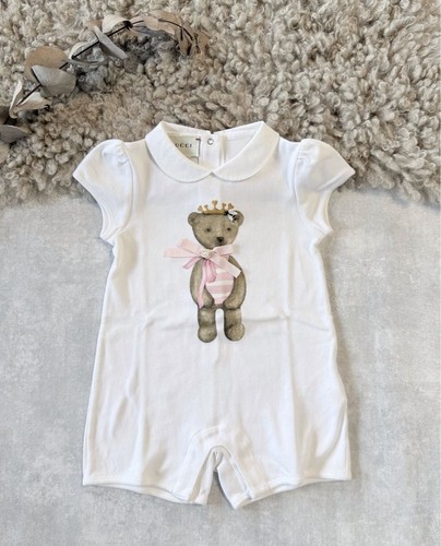 GUCCI Baby Romper Bear Pattern 9 12M (70 80cm) Baby Clothes Children s Clothing