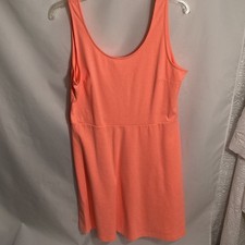 Women's Dress (L) Old Navy Orange Coral Tank Summer Sun Dress