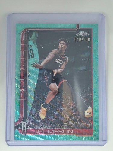 2025-26 Topps Chrome Update - Amen Thompson #44 Aqua  Refractor /199