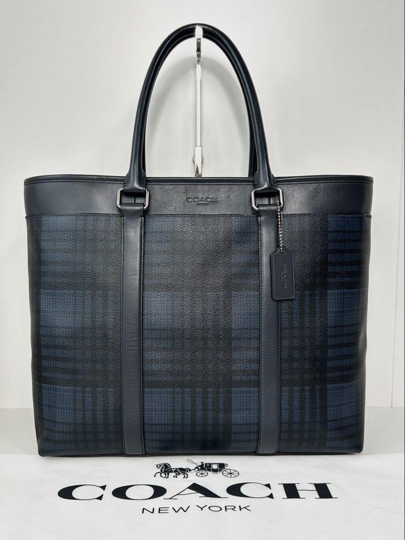 Coach Black Leather Business Tote Bag Used 82,000 Yen