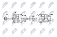 NTY Antriebswelle NPW-HY-652 FüR Hyundai
