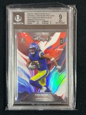 2024 WC American Metallix Puka Nacua (RC) Liquid Red White Blue WMP-PN BGS 9