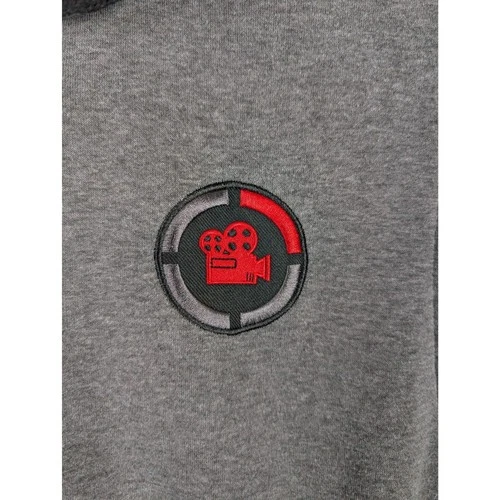 Game Theory Theory Wear Mens L Grey Black Snap Button Varsity Hoodie Sweatshirt image 7
